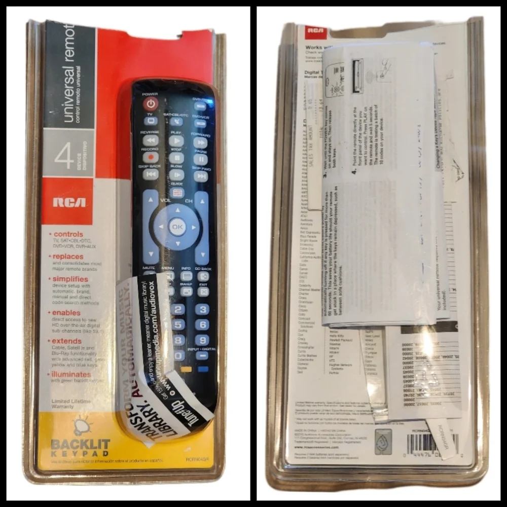 RCA remote cut new