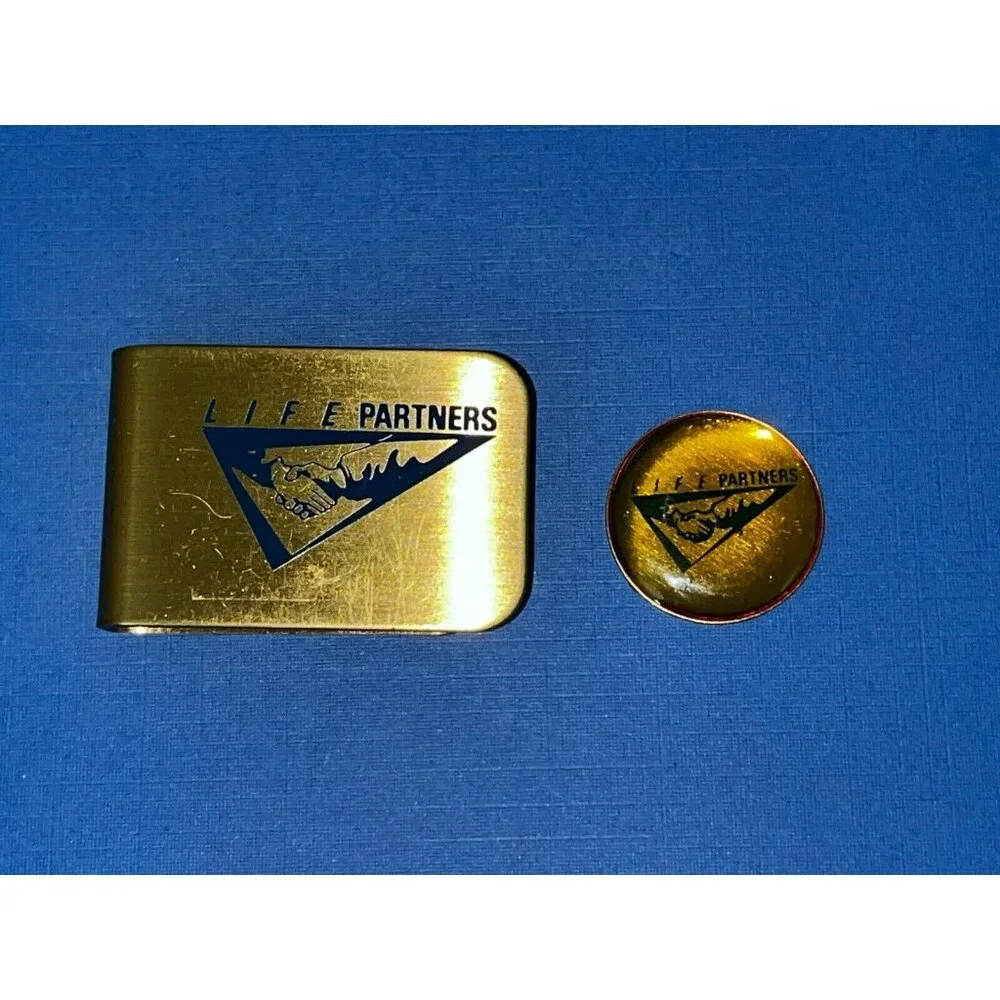 Life Partners Club Member golf ball marker & money clip PGA collectible