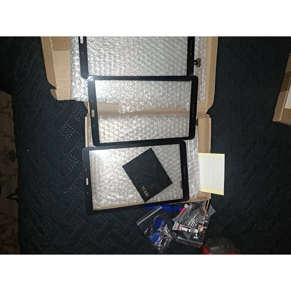 THREE Repair Glass Screens for Samsung Galaxy Tab E 8.0 With 1 set of Tools