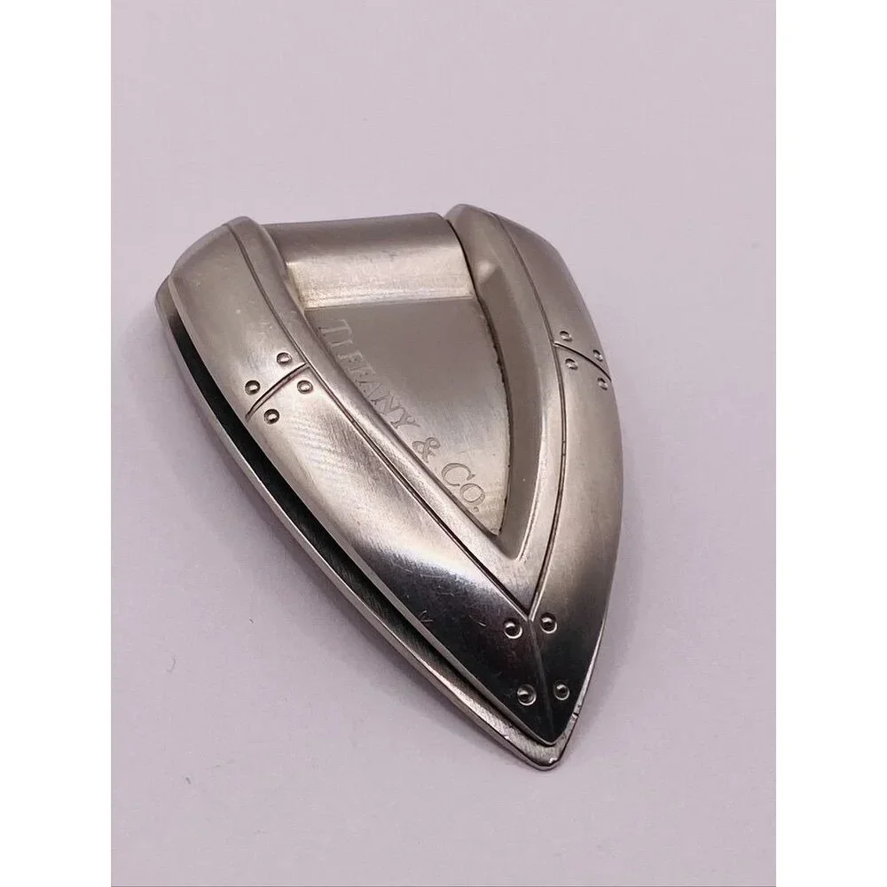 Tiffany & Co Stainless Steel Streamerica Money Clip Holder