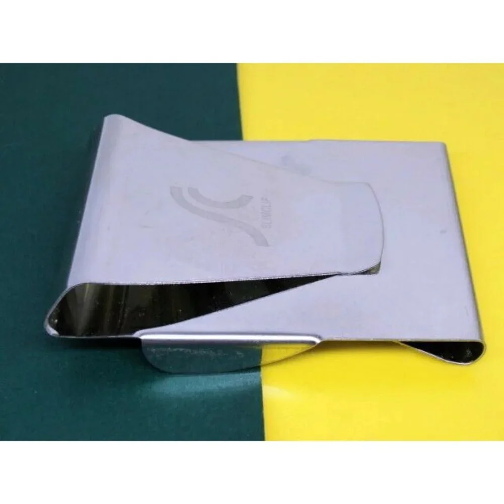 Slim Clip Money Clip Stainless Steel Wallet Credit Card Silver
