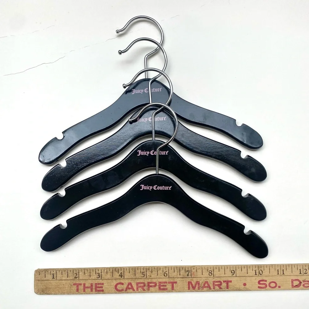Four Juicy Couture Wooden HANGERS