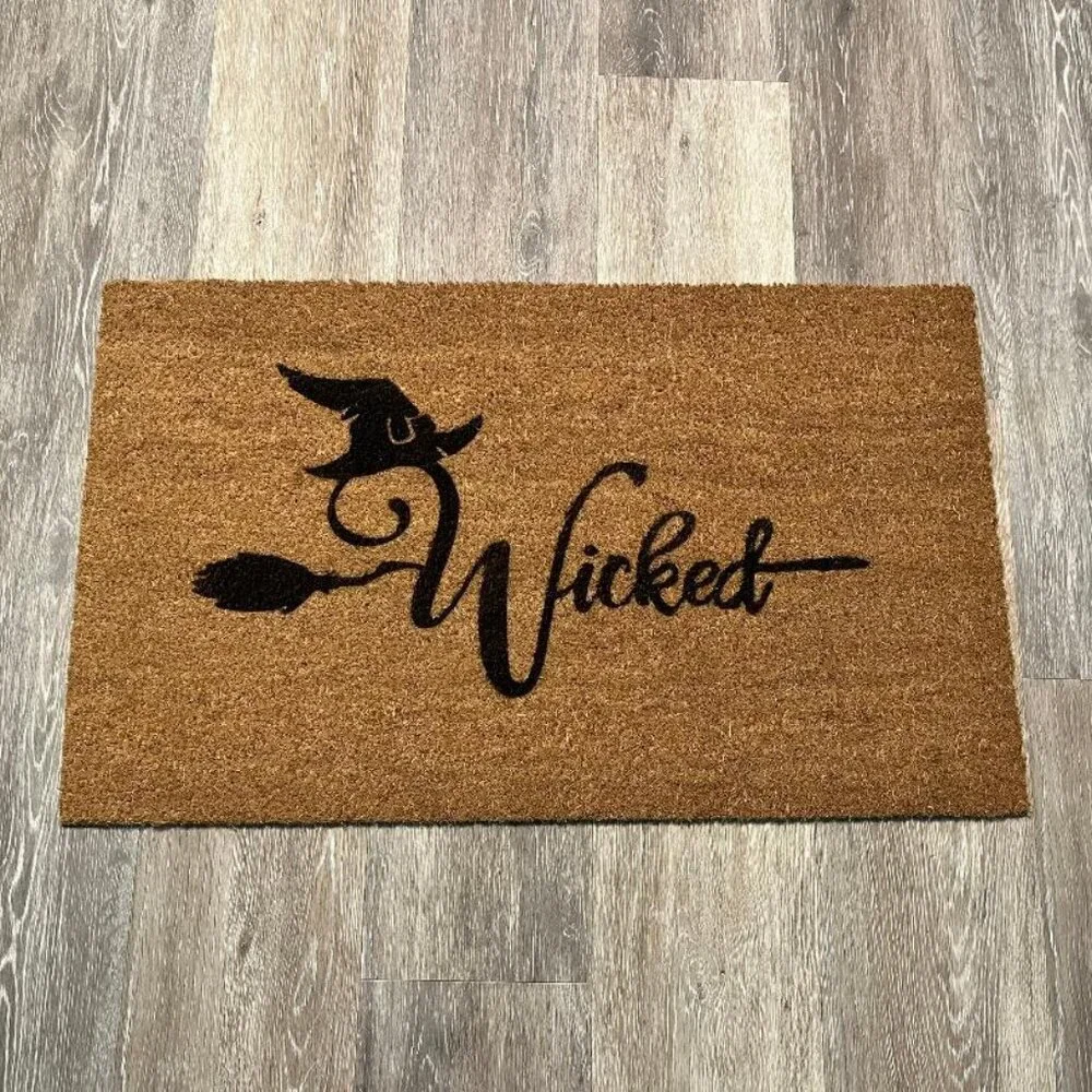Wicked decorative coir doormat