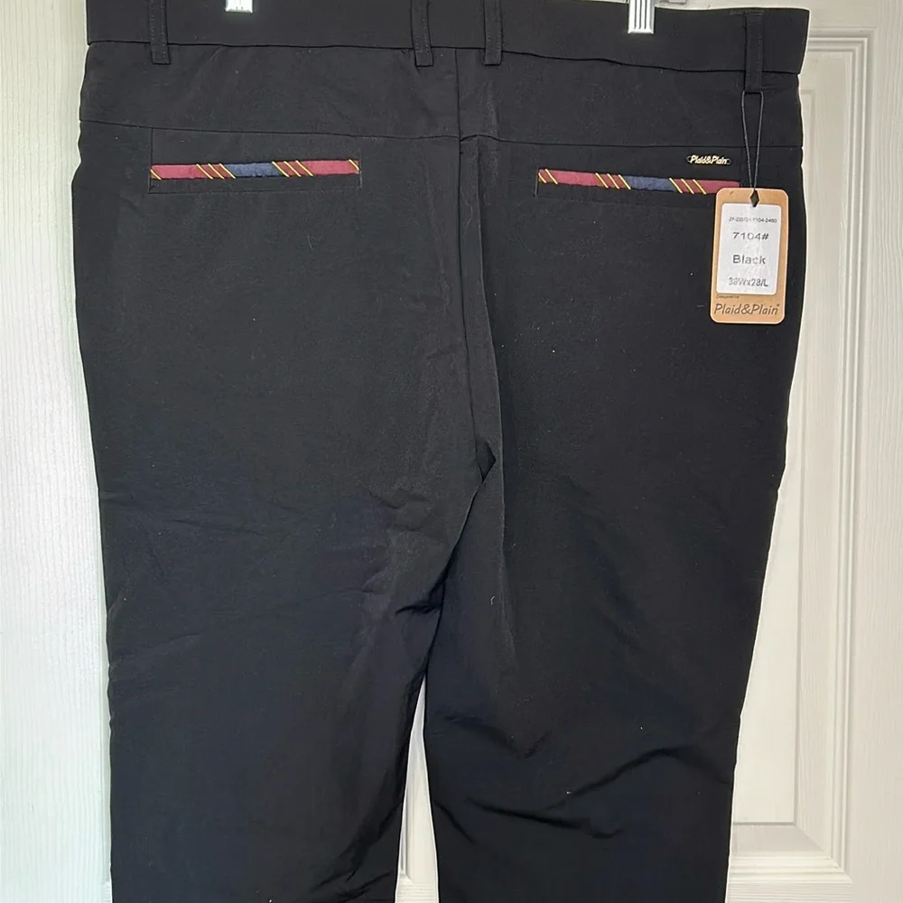 MENSWEAR | PLAID AND PLAIN | SLIM FIT PANTS | 38W x 28L | NWT