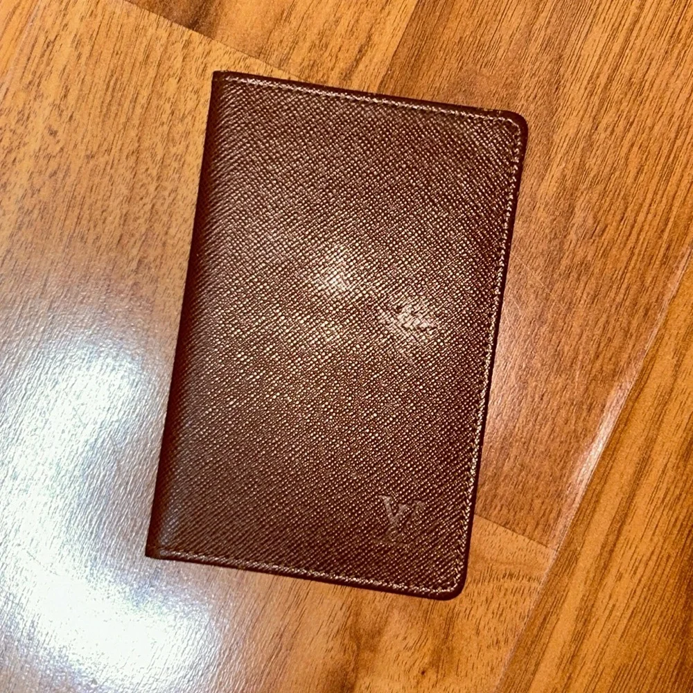 Authentic Louis Vuitton Taiga Leather ID / Card Holder