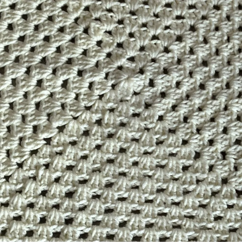 New Handmade Crochet Pastel Yellow Granny Square Blanket