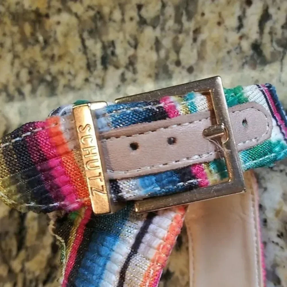 SCHUTZ metallic threads