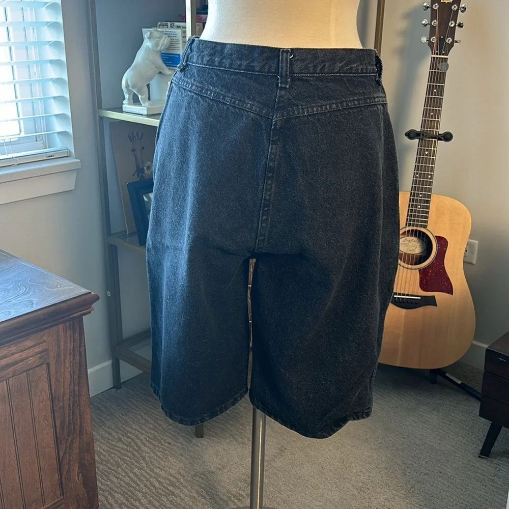 Vintage 90’s Black Denim Shorts