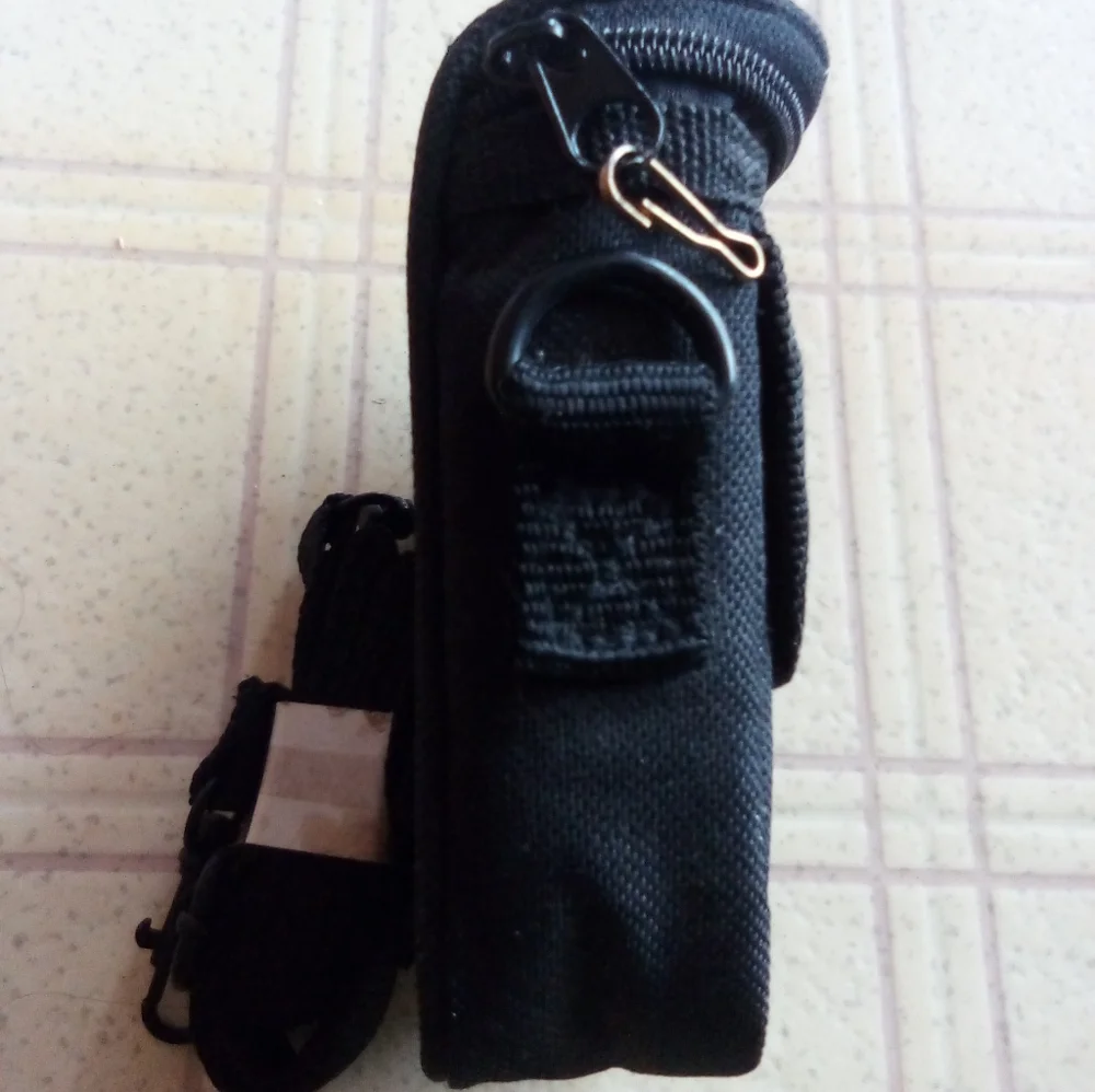 Vintage icon Small Black Digital Camera Case Pouch with Shoulder Strap