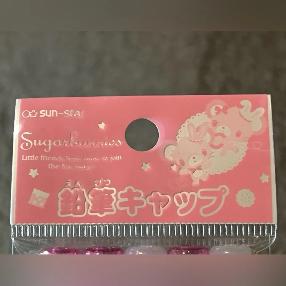 Sugarbunnies Pencil Caps Official Sanrio 2012 Japan Exclusive Rare Limited Pink