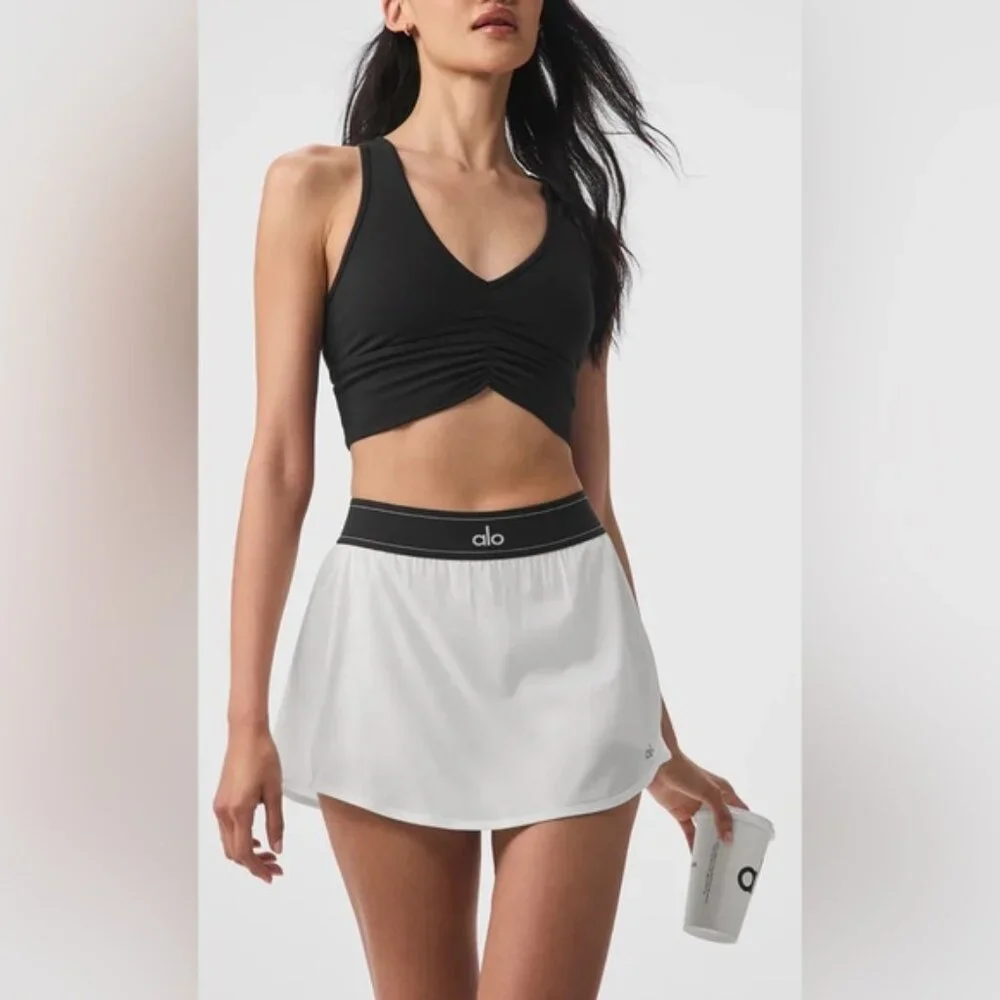 🆕ALO🎱 Match Point Tennis Skirt Core: White Sz Large