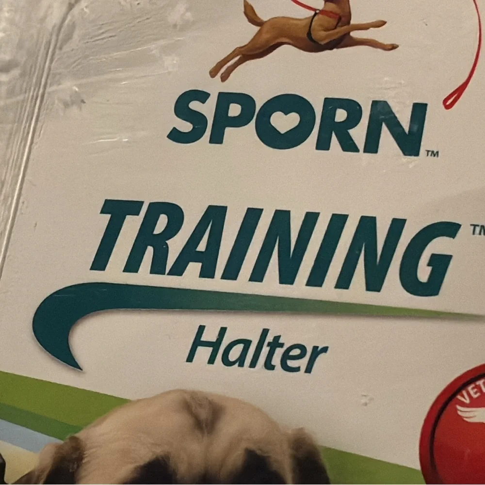 New Sporn Original Training Halter, No Pull Harness Medium Size Dog with Blue