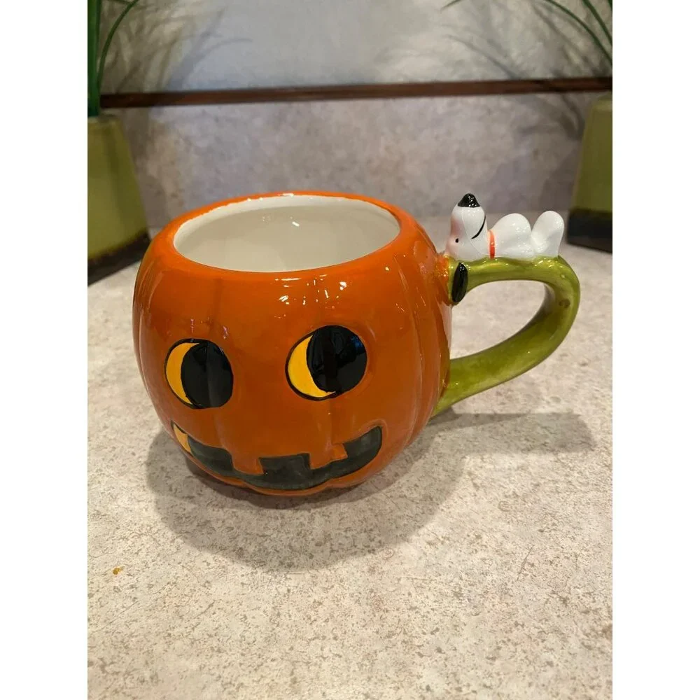 New Snoopy Jack-o-Lantern Mug by Peanuts