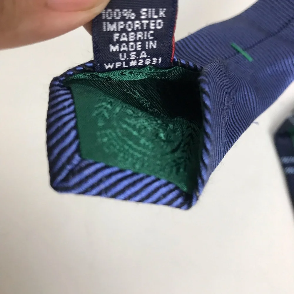 Tommy Hilfiger Blue Striped Silk Ties Bundle of 2 Mens Office Academia Preppy