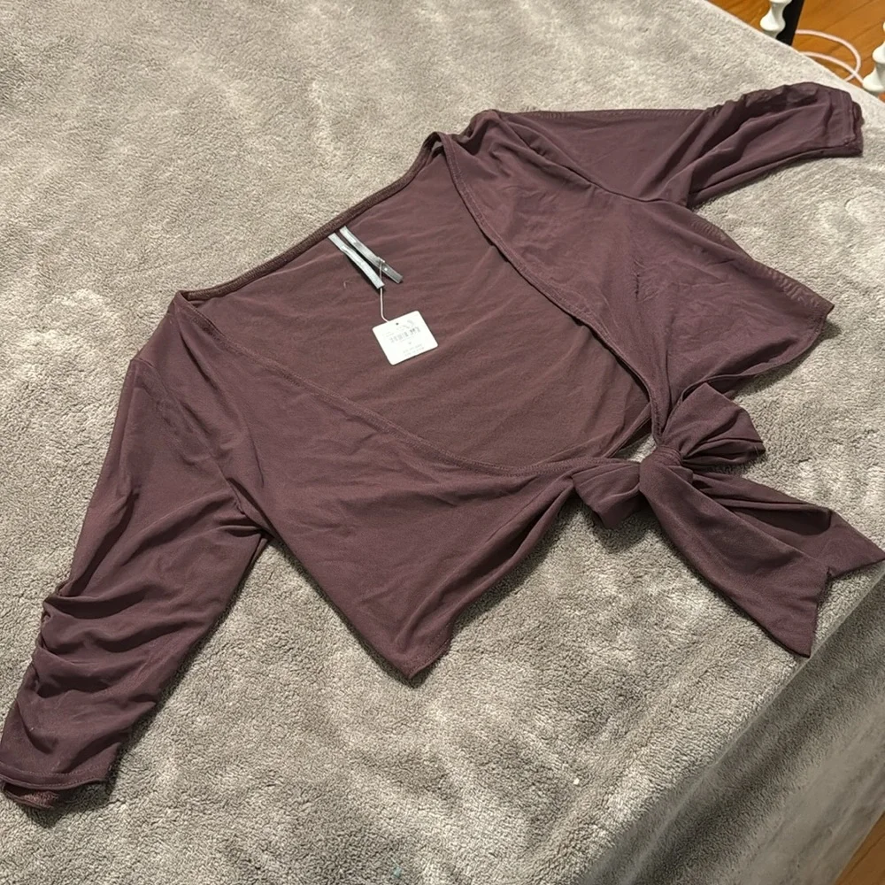 Anthropologie cropped sheer
