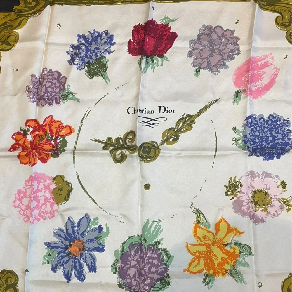 Authentic Christian Dior Silk Scarf