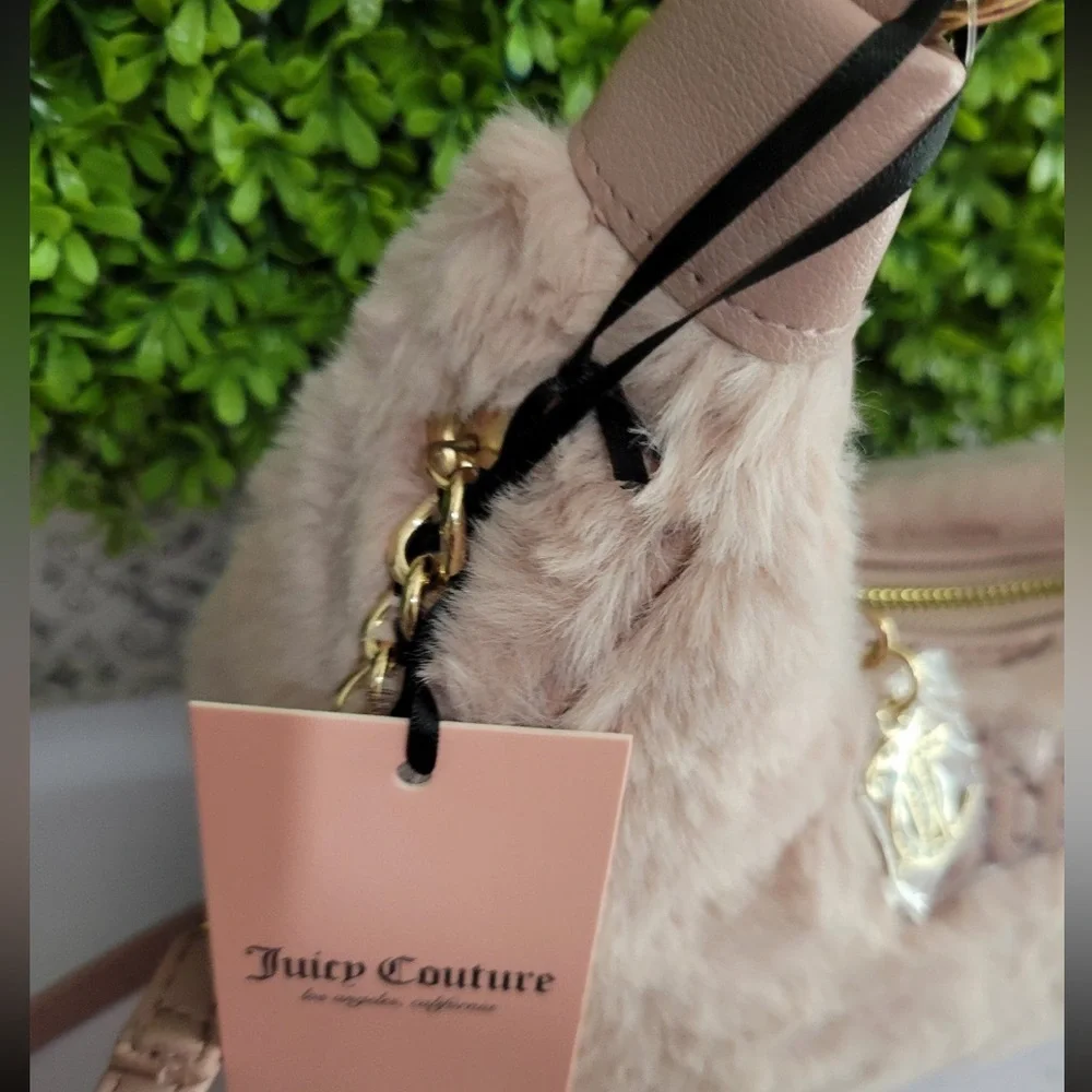 NWT Juicy Couture dusty blush semi charmed  coho bag $99