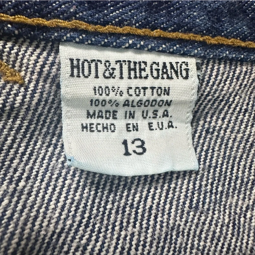 Women’s Vintage Deadstock Elephant Flare Extra Wide Bell Bottoms Dark Denim