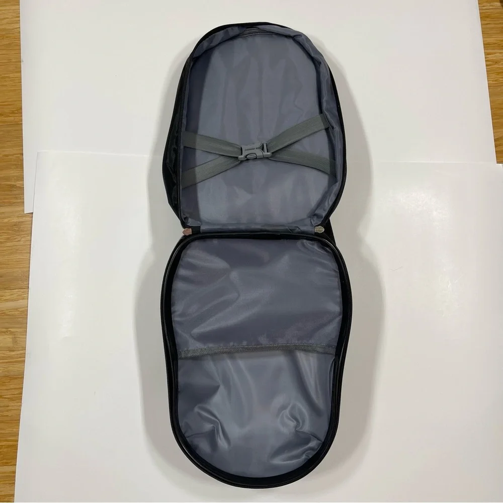 Black Penguin Hard Shell Travel Backpack