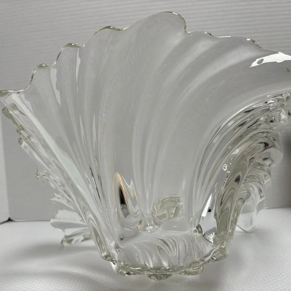 MIKASA BELE EPOCHE Swirl, Contemporary Style Art Glass, Large Centerpiece Bowl