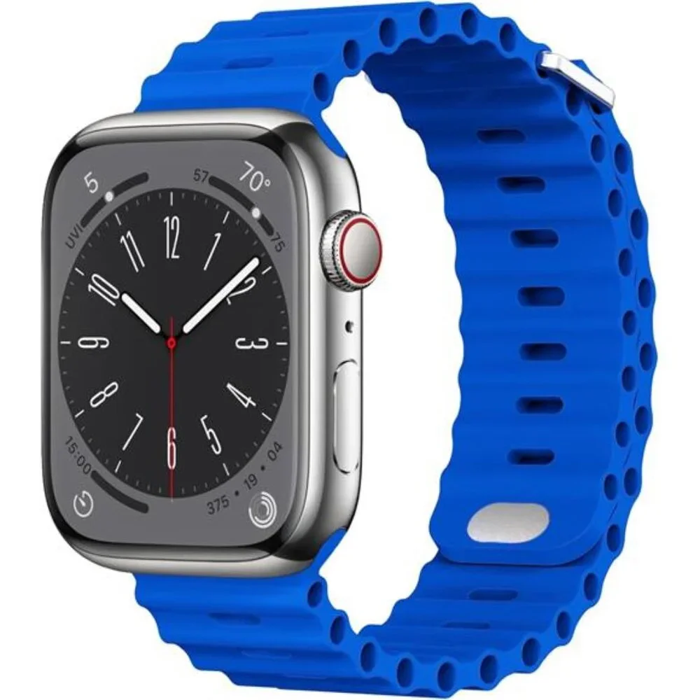 Sport Soft Silicone Compatible with Apple Watch Ocean Band Wristband Ultra 9 8 7