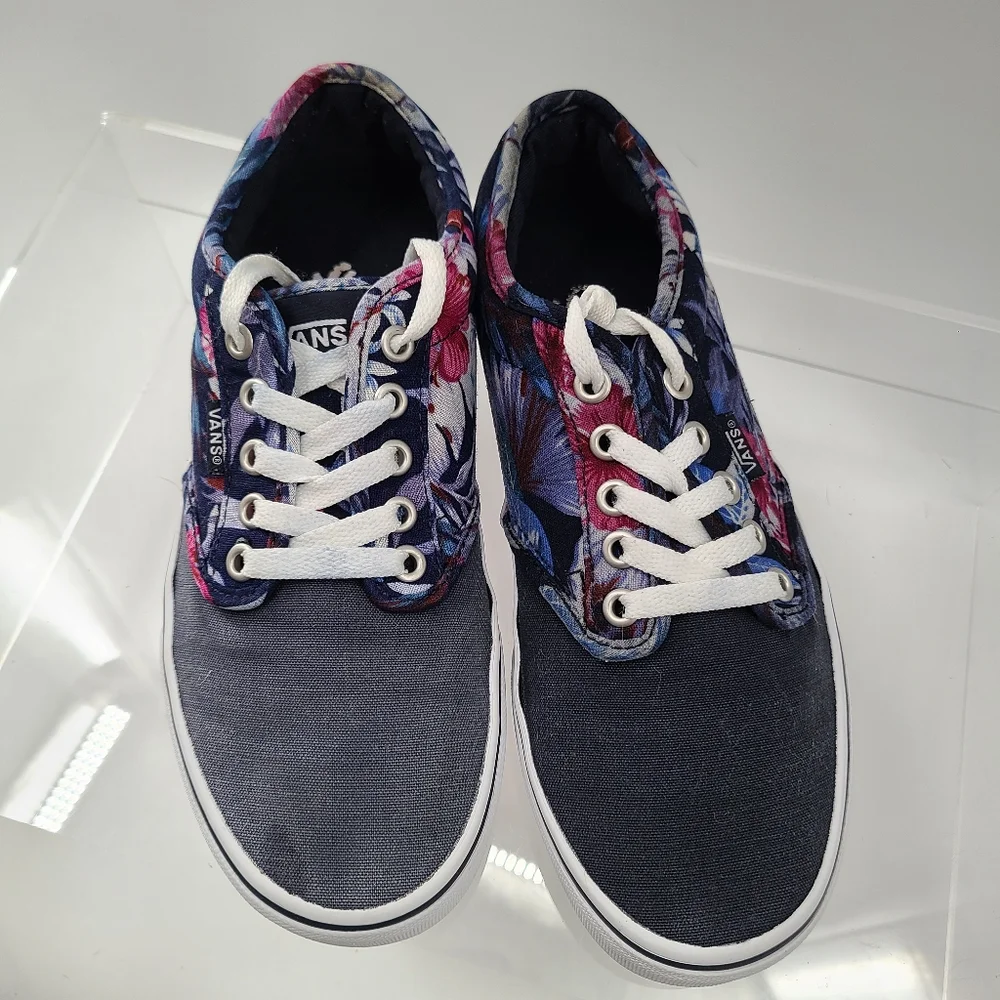 Vans Women's Off The Wall‎ Atwood 721356 Floral Parisian Blue