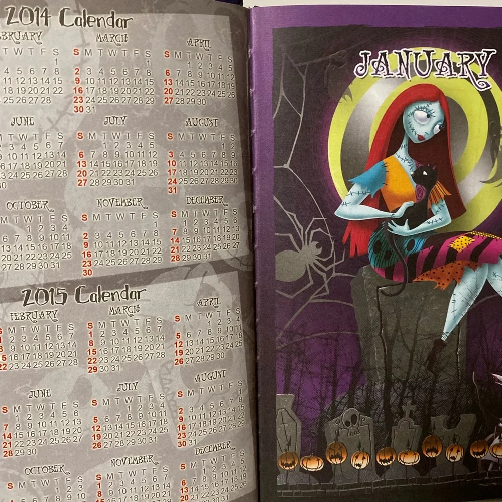 Disney The Nightmare Before Christmas Jack Skellington Undated Planner Hardback