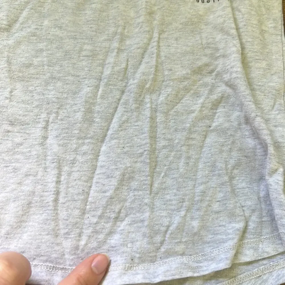 5 for $20 Justice Heathered Gray “Trick” Cat Short Sleeve Sequin Tee