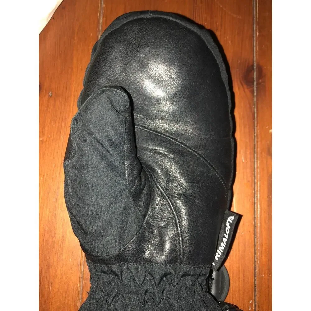 Scott primaloft mittens with finger bays black size small