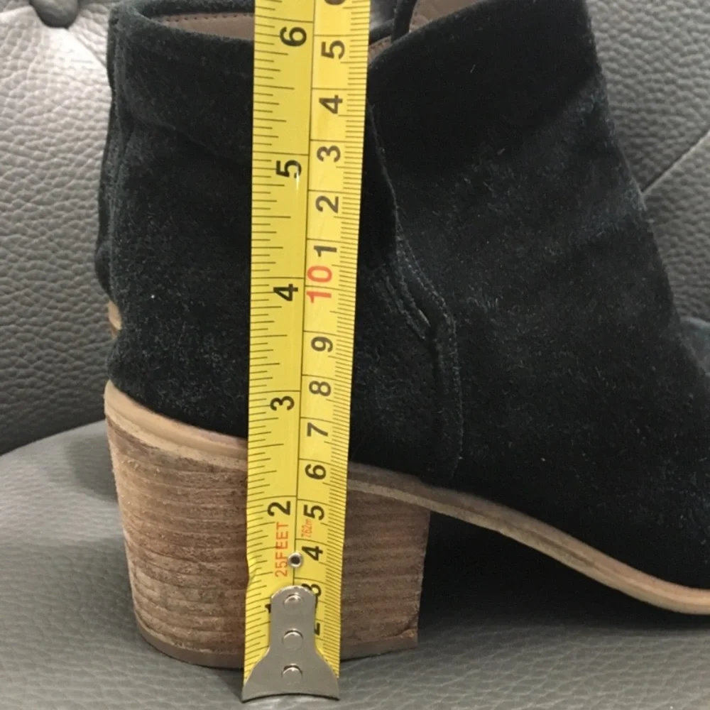 hinge suede booties