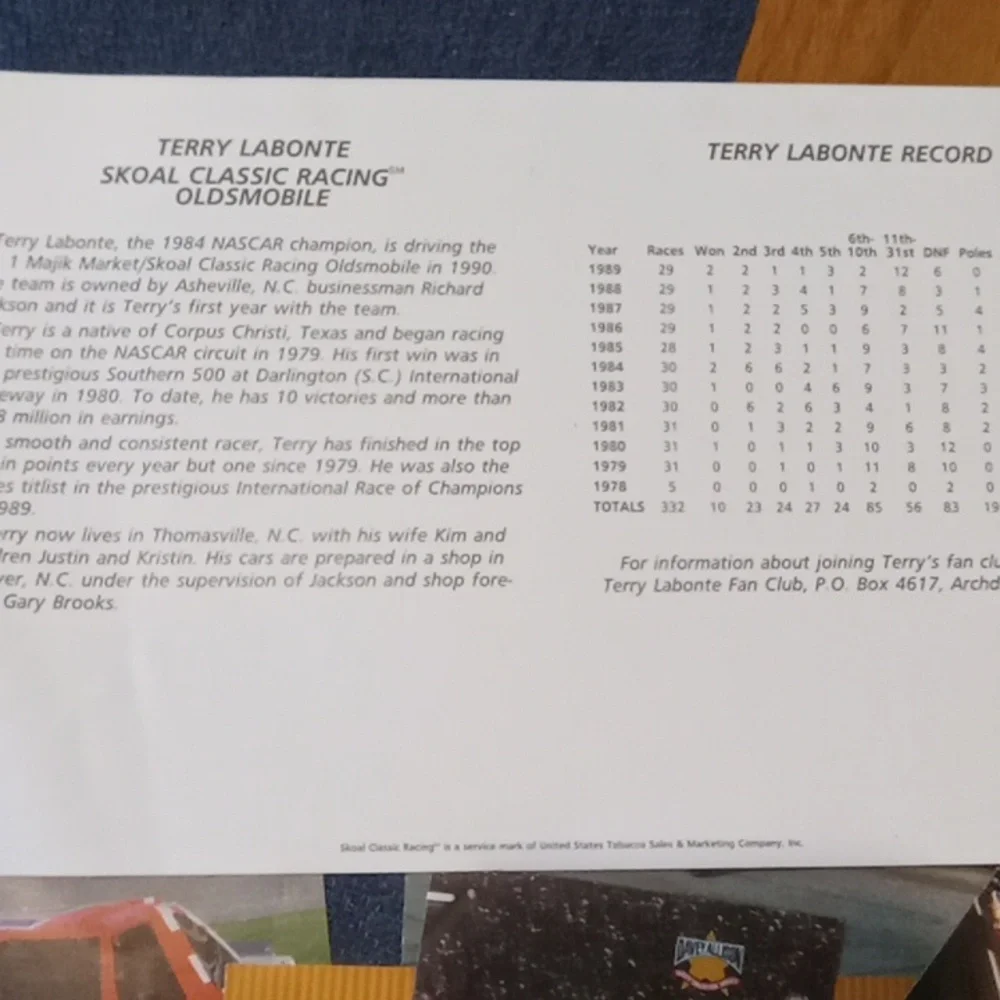Nascar collectible racing