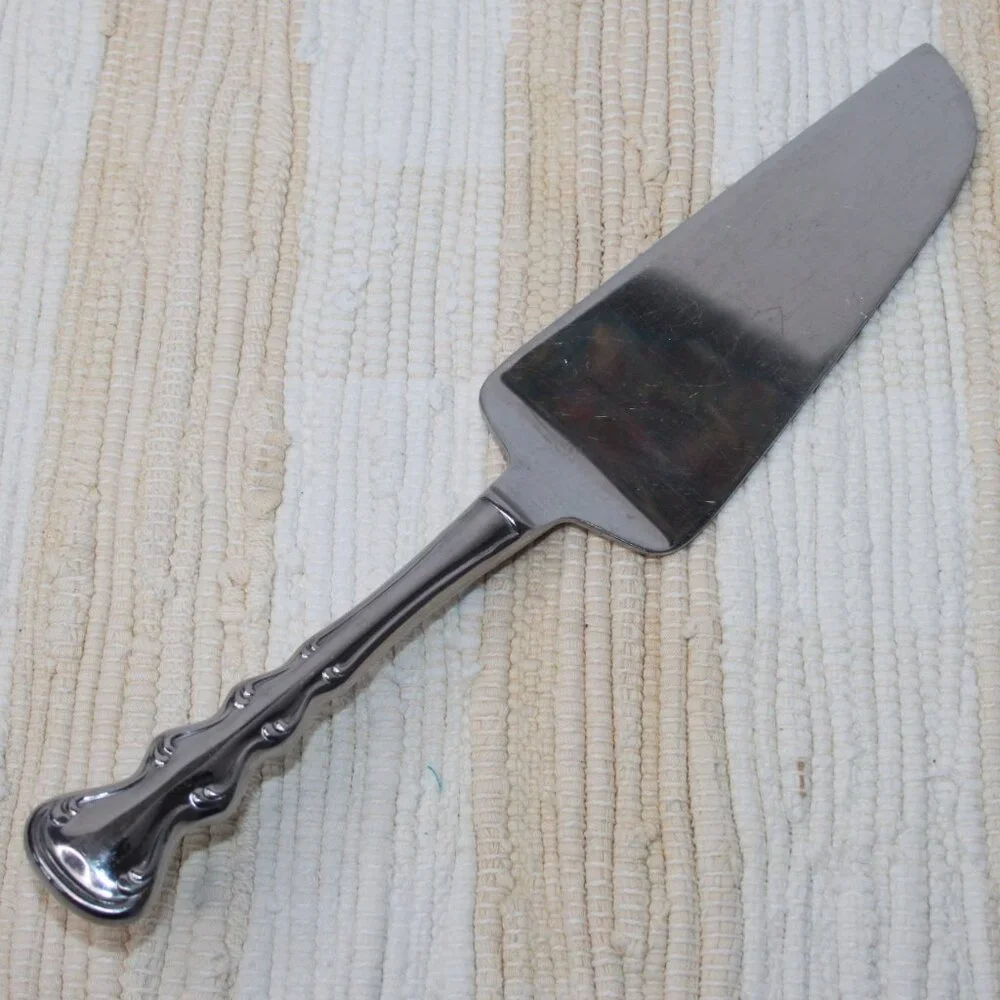 VTG TOWLE STAINLESS PIE SERVER WEIGHTED HANDLE SERRATED BACK EDGE JAPAN TWS111