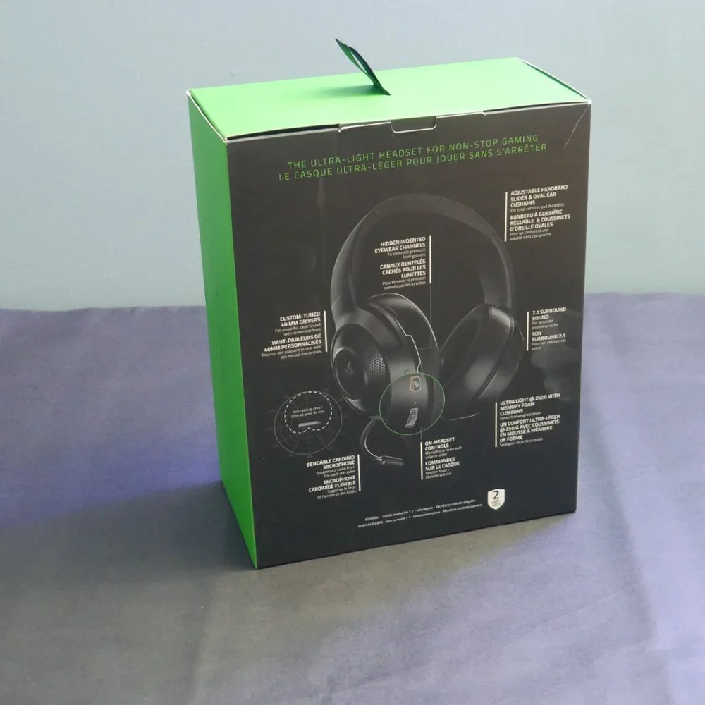 Razer very lightly