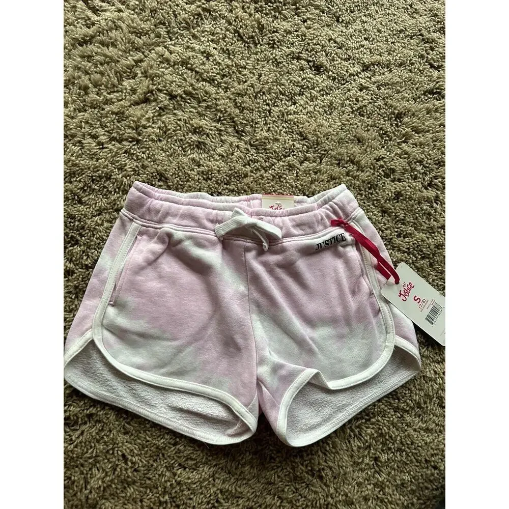 LOT of 3 JUSTICE size 7/8 DOLPHIN SHORTS Pink Green Blue NEW WITH TAGS Q24