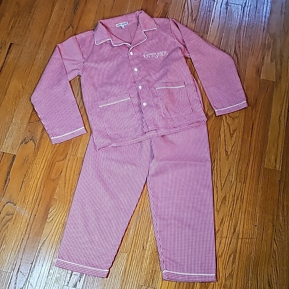 👪 Sweet Dreams red & white pajama set 