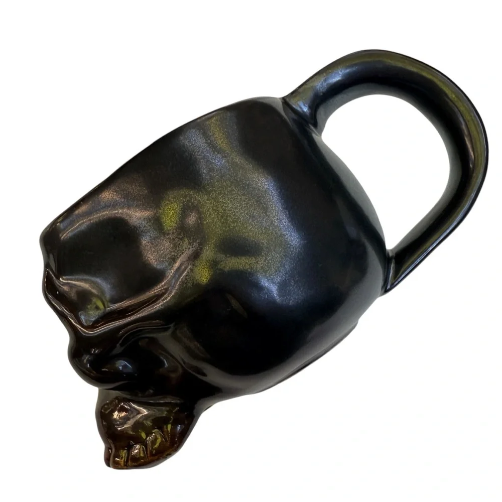 Williams Sonoma Vintage Skull Brown Mug