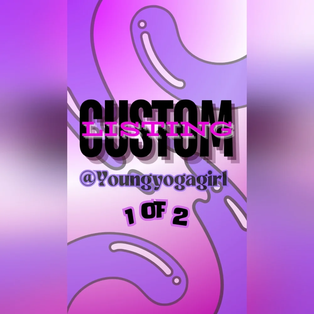 Custom Listing for @youngyogagirl 1 of 2