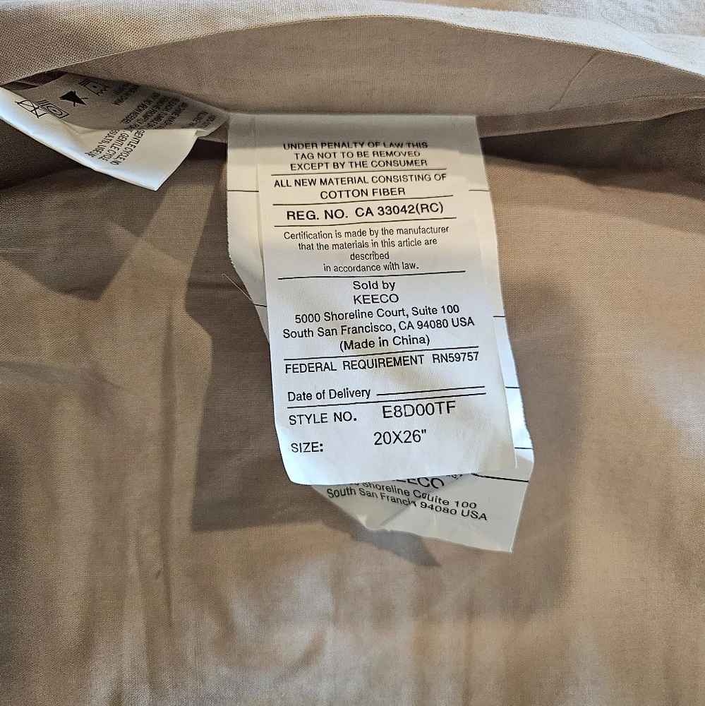 N/A 100% cotton