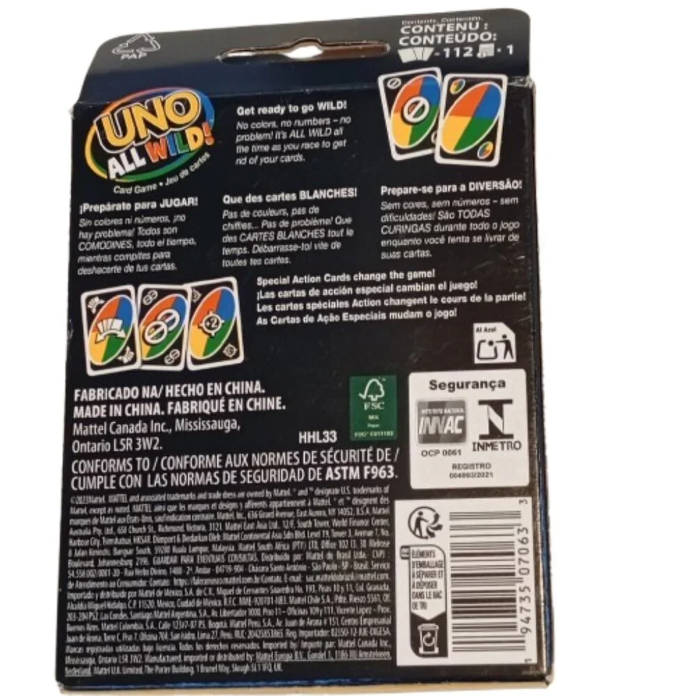 UNO All Wild Card Game