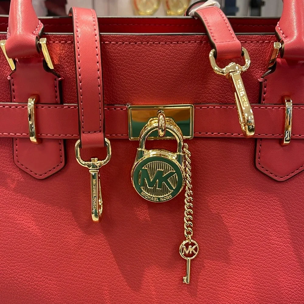 MICHAEL KORS HAMILTON MEDIUM SATCHEL   COLOR: LIGHT BERRY SHERBET  NWT