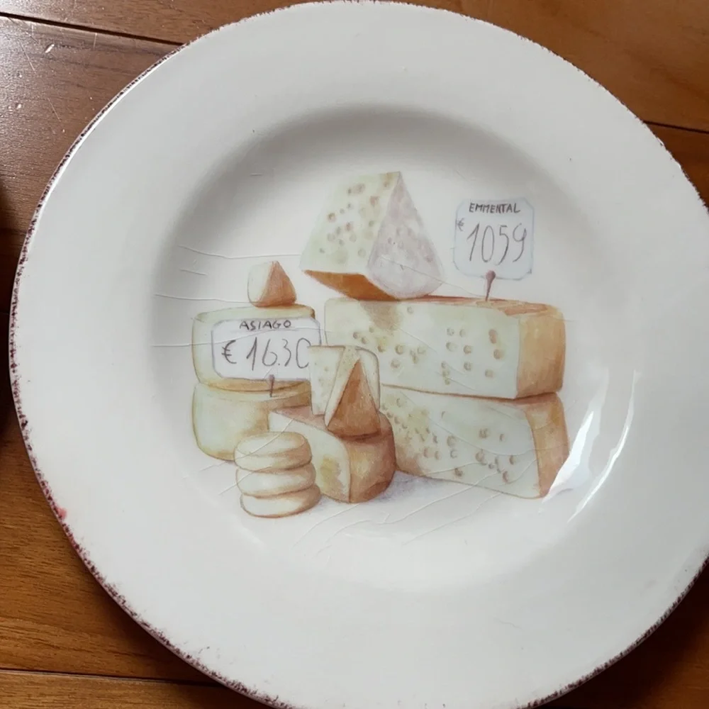 Crate & Barrel cheese board dish set