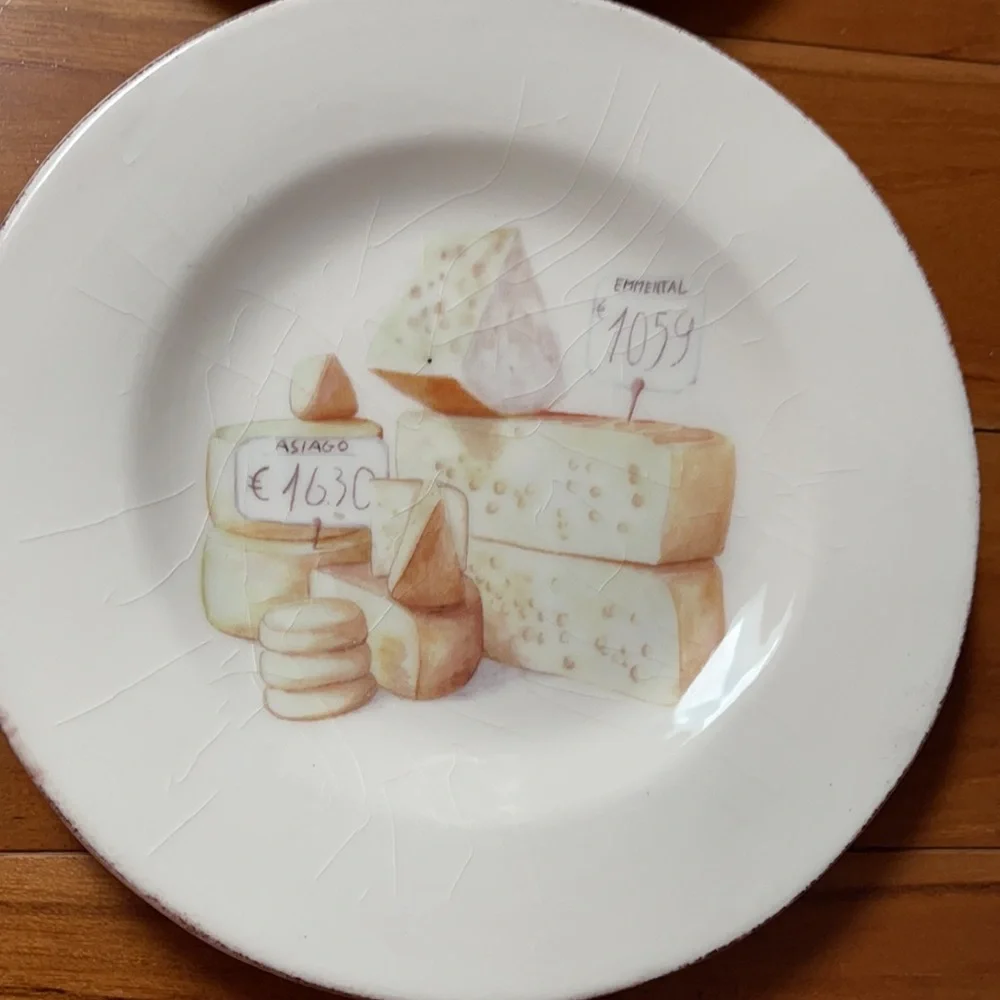 Crate & Barrel cheese board dish set