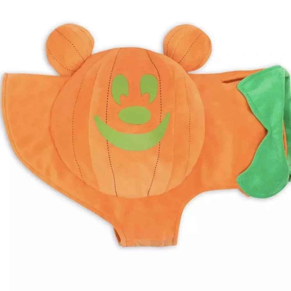 Disney Parks Mickey Jack O Lantern Pumpkin Glow in The Dark Dog Costume Medium