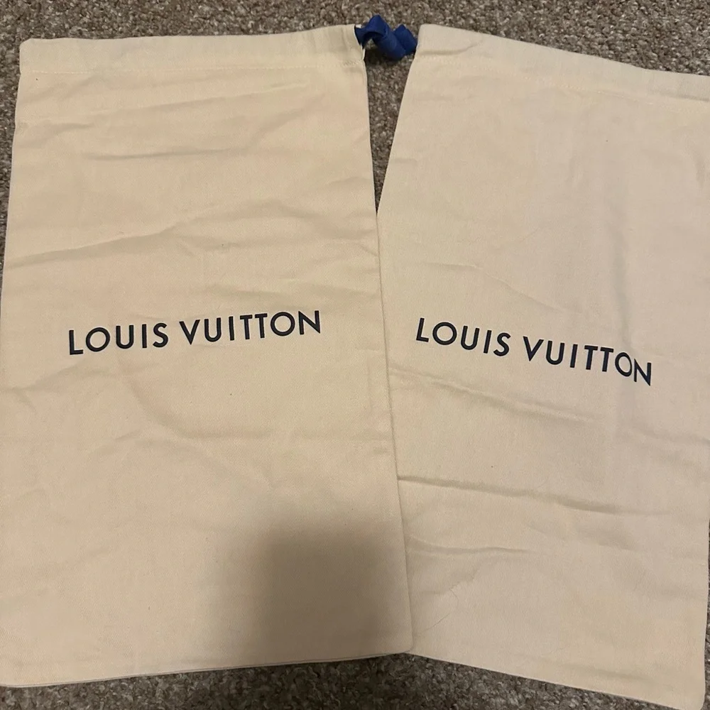 Pair of Louis Vuitton dustbags