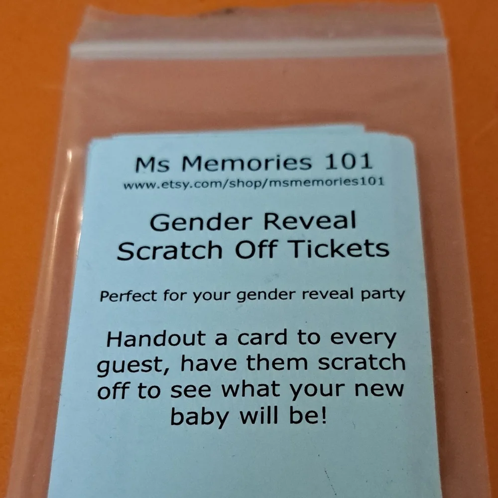 21 Gender Reveal Scratch Cards NEW