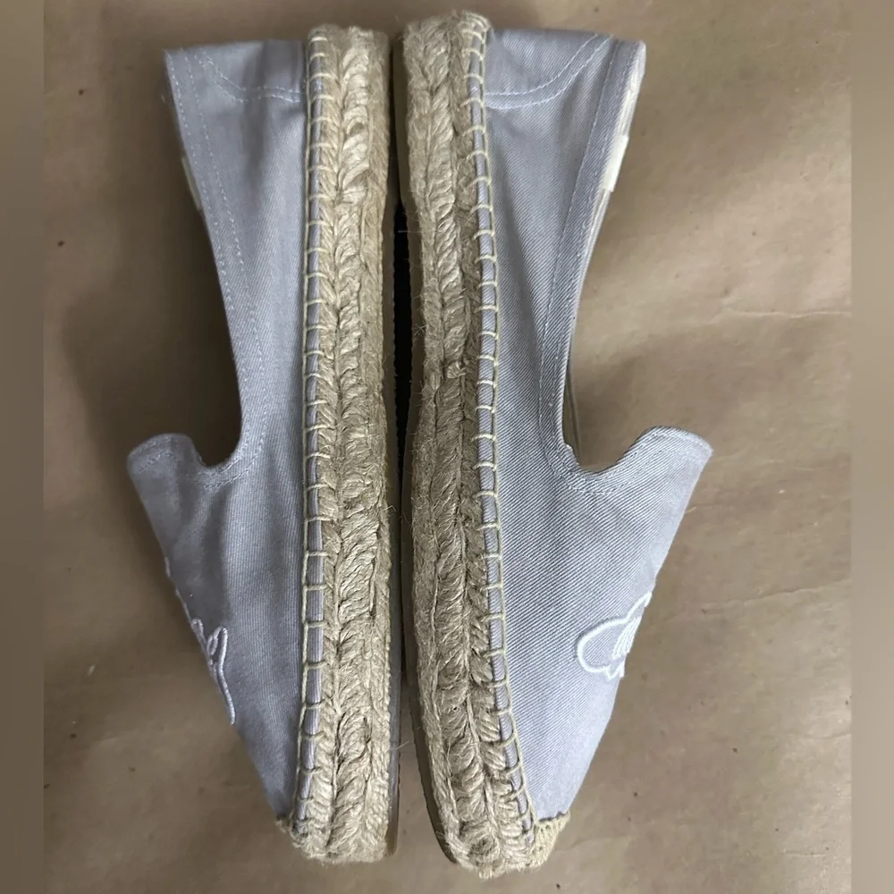 NEW - Soludos x Ceizer Gray Let's Fly Away Smoking Slipper Espadrilles Size 8.5