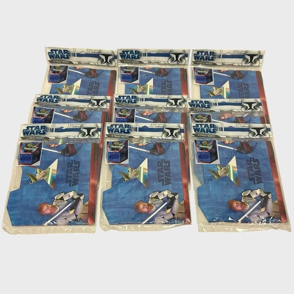 9 Packs Of 4 Star Wars Clone Wars Treat Boxes Party Express From Hallmark