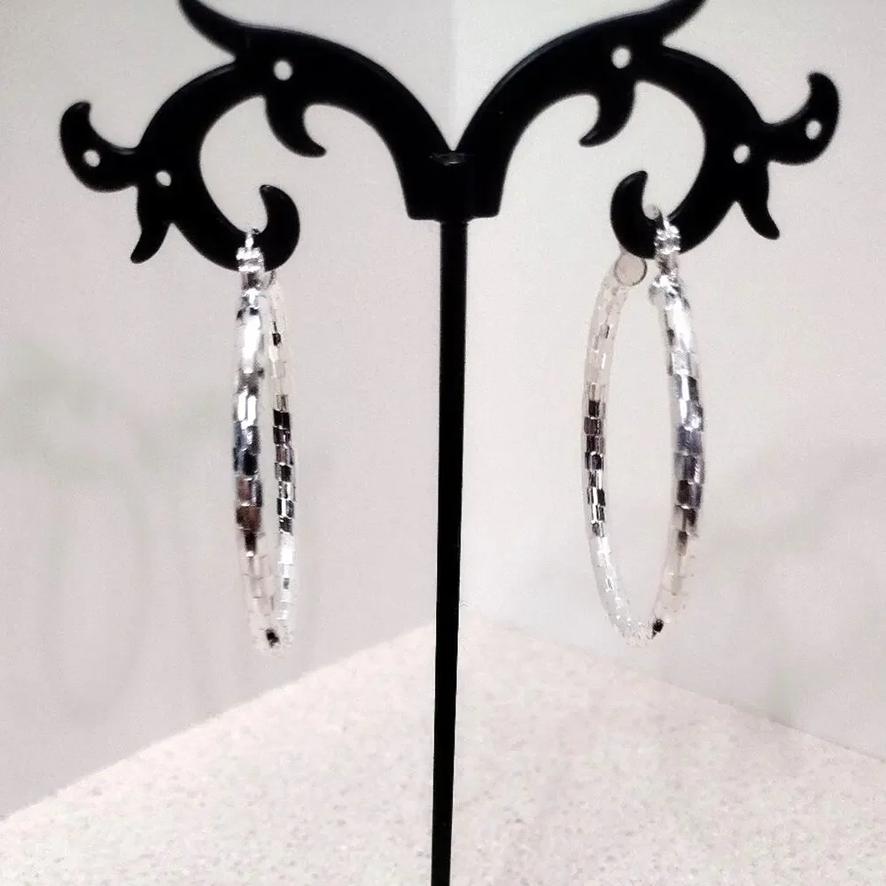 925 Sterling Silver Hoop Earrings 2