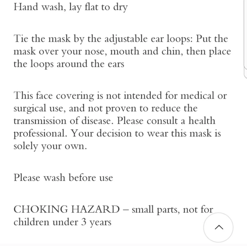 COACH FACE MASK