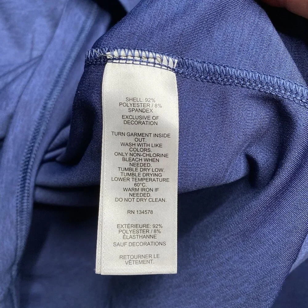 Vineyard Vines On the Go Shep 1/4 Zip Shirt Men’s Deep Bay Blue Mens Small